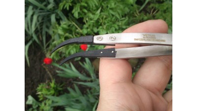 Пінцет стальний антистатичний Vetus ESD-7A (11082)