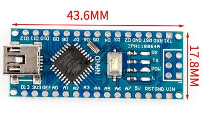 Плата Arduino Nano v3.0 AVR Atmega328 P-20AU (11097)