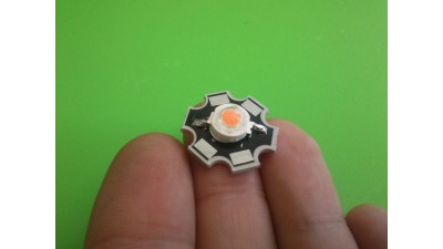 LED світлодіод для рослин радіатор 3W 840nm 80Lm (11137)