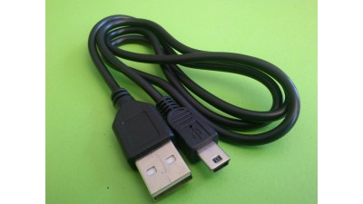 Кабель data для зарядки mini USB 7мм 80см (11200)