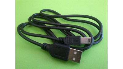 Кабель data mini USB 10мм 80см подовжений (11201)