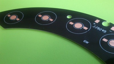 LED радіатор світлодіод алюміній 6 діодів 198x35мм (11229)