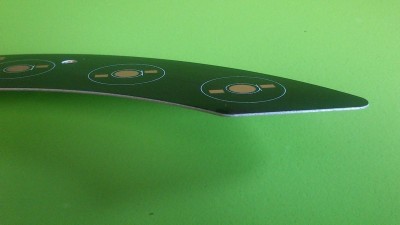 LED радіатор світлодіод алюміній 6 діодів 198x35мм (11229)