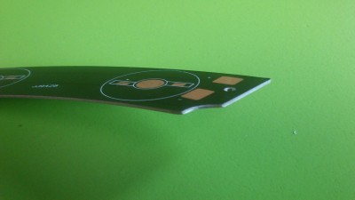 LED радіатор світлодіод алюміній 3 діодів 145x25мм (11230)