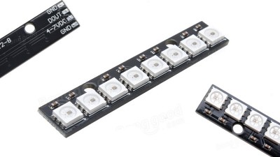 Модуль світлодіодний WS2812 5050 RGB 8 світлодіодів (11299)