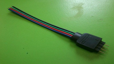 Конектор LED світлодіодним стрічки RGB тато 4 pin (11356)