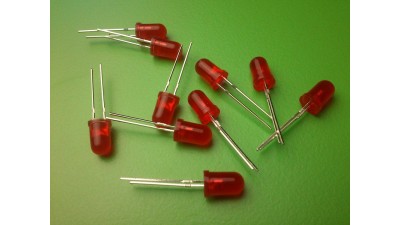 Світлодіод LED F5 червоний (11412)