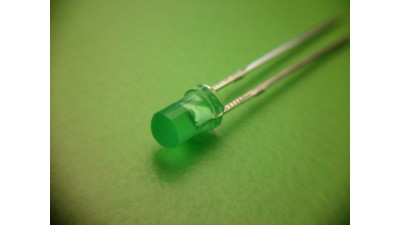 Світлодіод LED F3 Green зелений 10шт (11424)