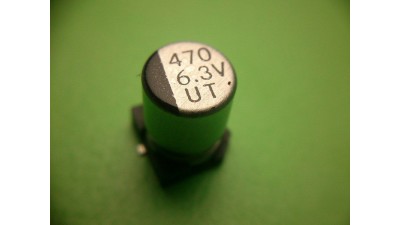 Конденсатор 470мкФ 6.3В 6.4х7.8мм 2шт (11434)