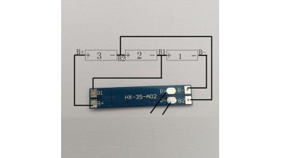 Контролер заряду розряду 3х Li-Ion 18650 12.6V 8A (11488)
