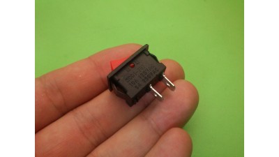 Переключатель кнопка KCD1-101 250V 6A без підсвітки (11506)