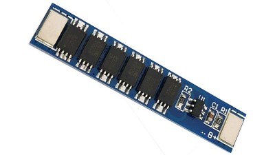 Плата захисту заряду розряду акумулятора BMS Li-Ion 1S 18650 3.7V 12A (11509)