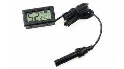 Цифровий термометр гігрометр вологомір шнур 1.5м (11512)