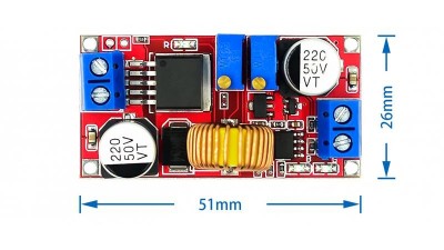 Понижуючий драйвер світлодіодів DC XL4015 5А (11573)