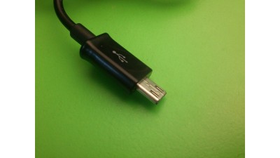 Кабель з подовженим роз'ємом micro USB data чорний (11578)