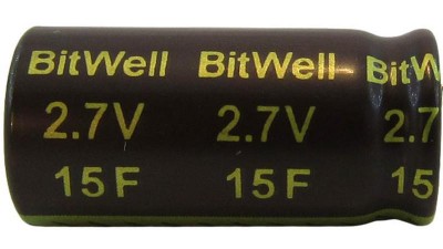 Суперконденсатор іоністор BitWell 2.7V 15F (11602)