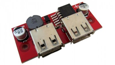 DC понижуючий перетворювач LM2596 2xUSB 5В 3A (11616)