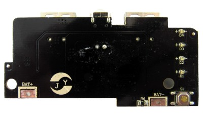 Плата Power Bank з індикацією ліхтарик 5V 2A (11669)