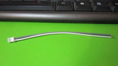 Штекер кабель живлення світлодіодів 2.0 LED 2pin (11834)