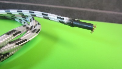 Шнур кабель живлення 6А 220В січення 2x0.5мм2 1.5м (11859)