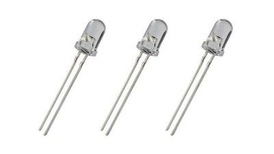 LED світлодіод F3 white білий 10шт (11884)