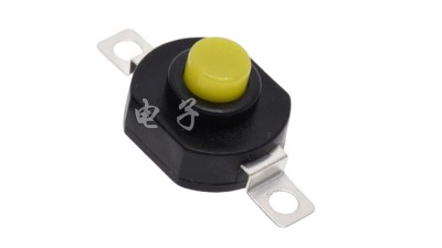 Кнопка з фіксатором в ліхтар LED CREE 7мм жовта (12008)