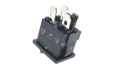 Перемикач зелений KCD1-104 6A 250V (12013)