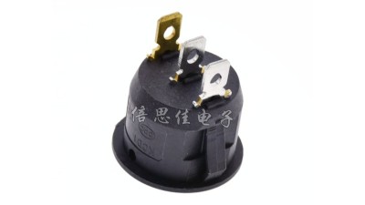 Перемикач з червоним підсвічуванням KCD1-101EN-5 (12024)