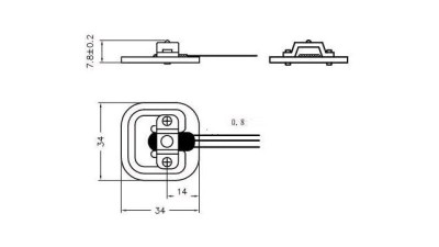 Тензодатчик датчик ваги деформації 50кг Arduino (12052)