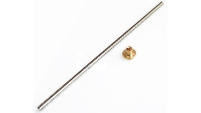 Трапецеїдальний вал гвинт з гайкою для 3D-принтера ЧПУ 40см (12096)