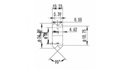 Пластиковий V-подібний шків з підшипником 3D принтера ЧПУ (12130)