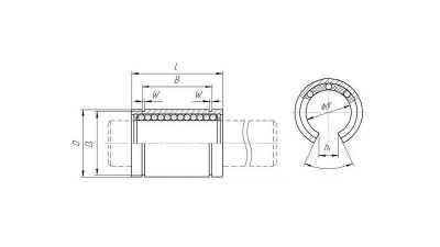 Підшипник лінійний закритий LM8UU для 3D-принтера ЧПУ (12202)