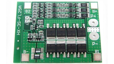 Контролер плата BMS з балансиром 3S Li-Ion 12.6V 25A 45mA (12216)