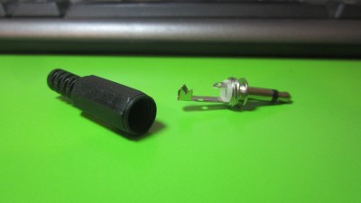 Штекер аудіо навушників моно розбірний під пайку 3.5мм Jack (12258)