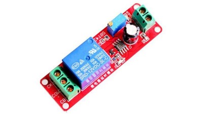 Модуль реле затримки включення чіп NE555 12V 0-10с 2500W (12280)