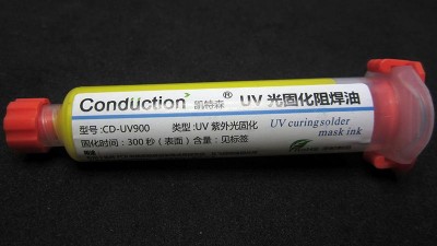 Захисна паяльна маска фоторезист Conduction CD-UV900 10мл 24г жовта (12394)