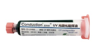 Захисна паяльна маска фоторезист Conduction CD-UV900 10мл 24г зелений (12396)
