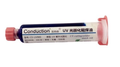 Захисна паяльна маска фоторезист Conduction CD-UV900 10мл 24г синя (12397)