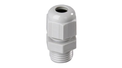 Кабельний ввід сальник PG7 IP68 з контрогайкою білий (12412)