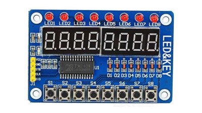 Модуль клавіатури і світлодіодним індикації TM1638 LEDKEY (12469)