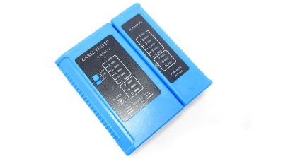 Тестер мережевих кабелів LAN RJ11 RJ45 (12477)