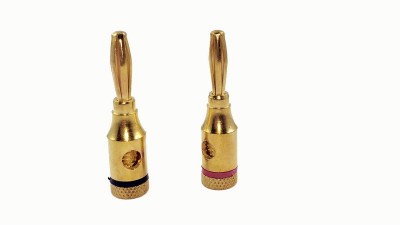 Штекер банан позолочений аудіо Banana 2шт (12487)
