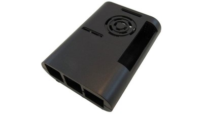 Корпус кейс для Raspberry Pi B + чорний (12529)