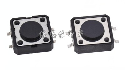 Тактова кнопка без фіксації 12*12*4.3мм SMD 4P (12542)