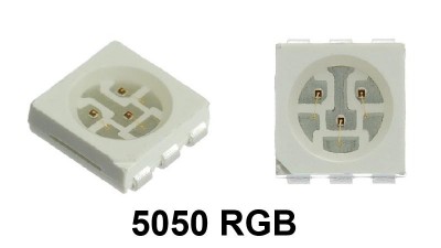 Світлодіоди SMD 5050 RGB 10шт (12612)