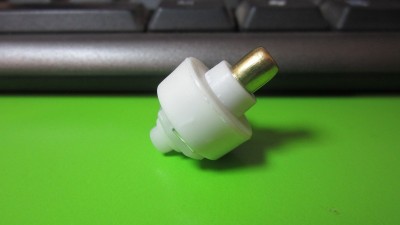 Кнопка для ліхтаря 17мм біла (12663)