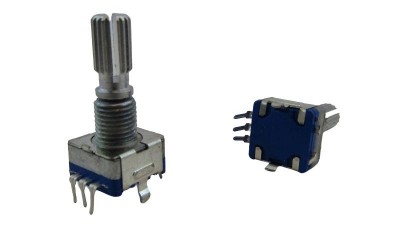 Енкодер для аудіотехніки EC11 360 5 контактів з кнопкою 20мм (12752)