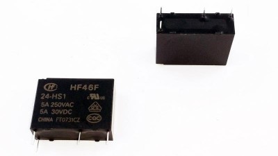 Реле HF46F-024 24VDC Arduino PIC AVR (12757)
