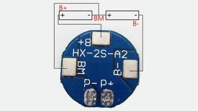 Контролер заряду ліхтаря Li-Ion 8.4V 7A 17.5*17.5*3.5мм (12780)