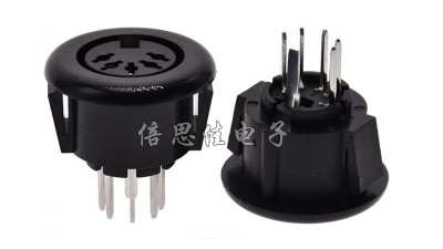 Круговий роз'єм живлення DS-5-07A S-Video 5pin (12847)